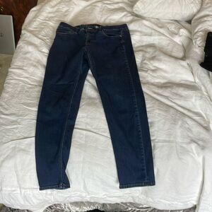 WHBM dark denim straight leg jeans